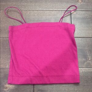 American Eagle Outfitters Pink Sleeveless Crop Camisole
